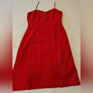 Banana Republic Red Cocktail Sundress Spaghetti Strap